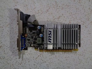 MSI Geforce 8400 N8400GS-MD512H DDR3 Video Card, nice and working.