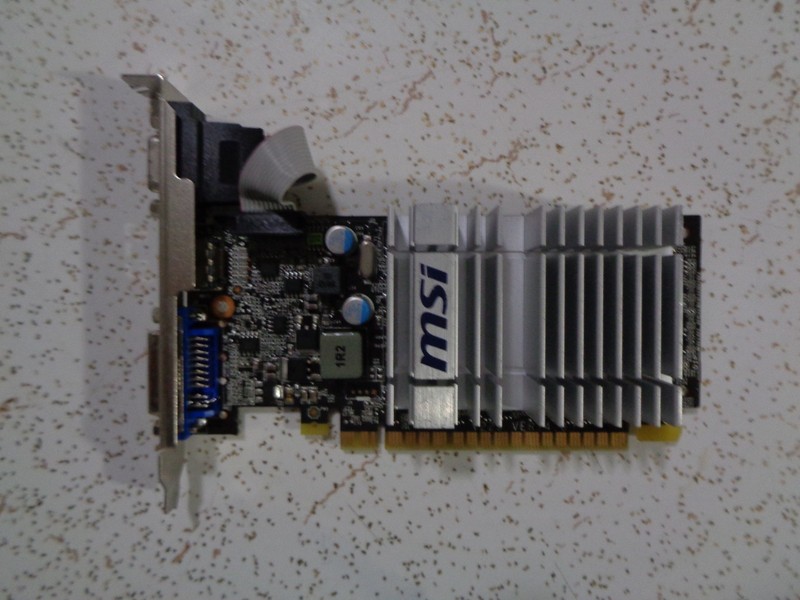 MSI Geforce 8400 N8400GS-MD512H DDR3 Video Card, nice and working.