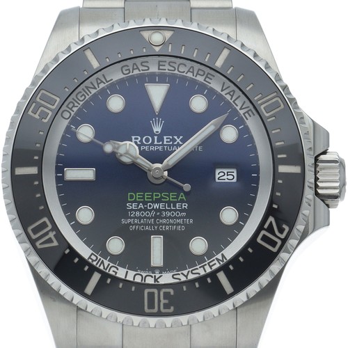 ROLEX Sea-Dweller Deep Sea D Blue 126660 Stainless Steel mensWatch Blue grad...