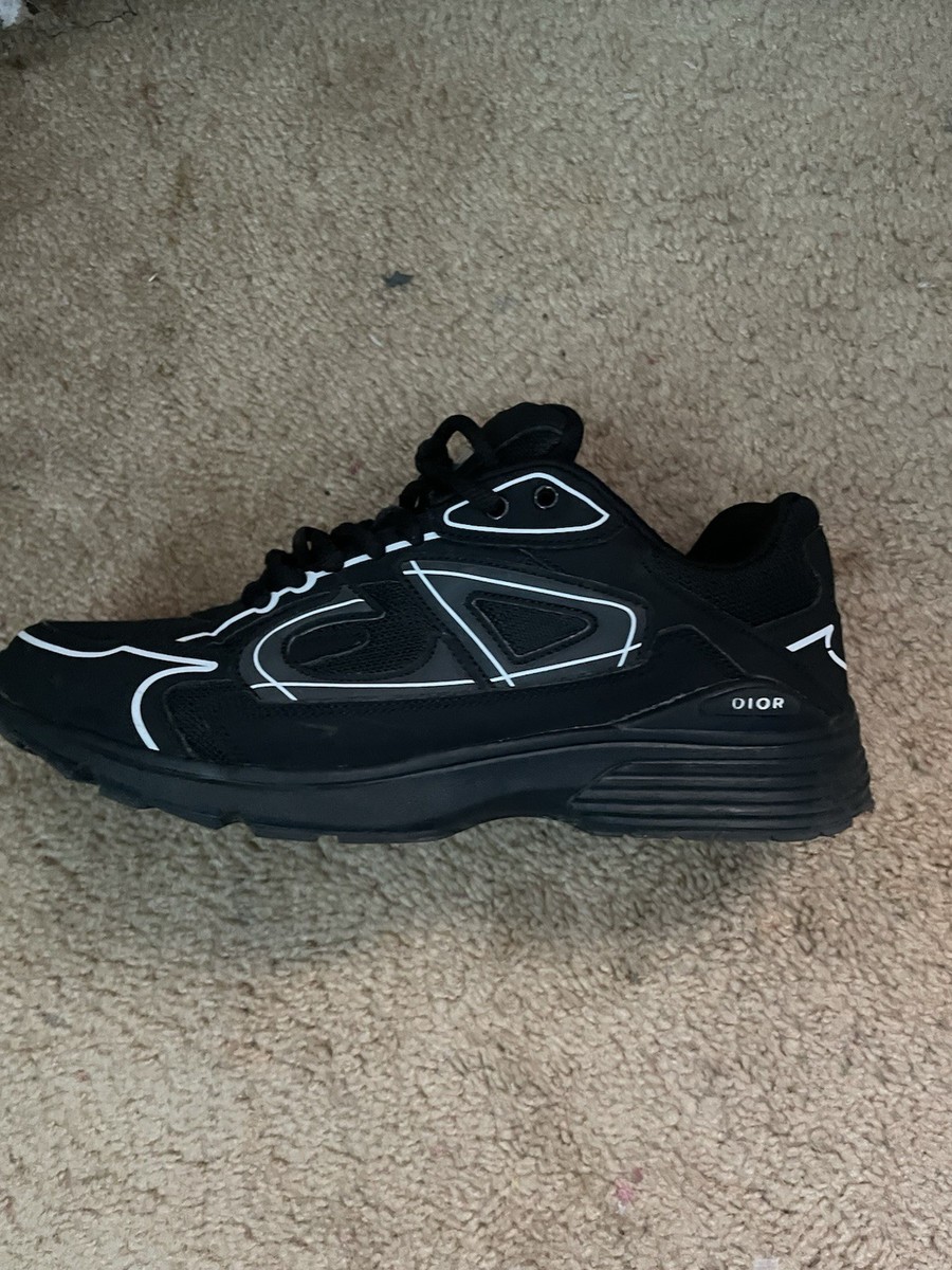 DIOR スニーカー ブラック Size 9.5 - Dior Lace Up Black - 3DE400ZXJ-H900 for sale online | eBay