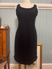 St. John Couture Black Knit Sleeveless Dress Size 2