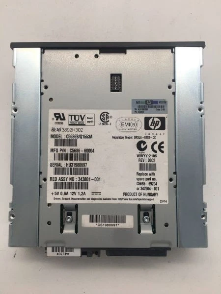 20/40gb dds-4, c5686-60004, internal,68 pin,black,q1553a,rev:d002 - Image 3 of 4