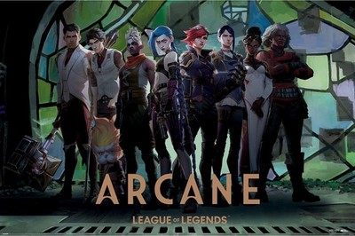 Arcane - Characters In Zaun Arcade - Poster 61x91,5 cm