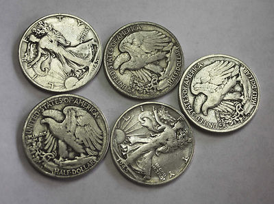 1945-d Walking Liberty Half. Average Grade of Coin You Receive is Photographed 