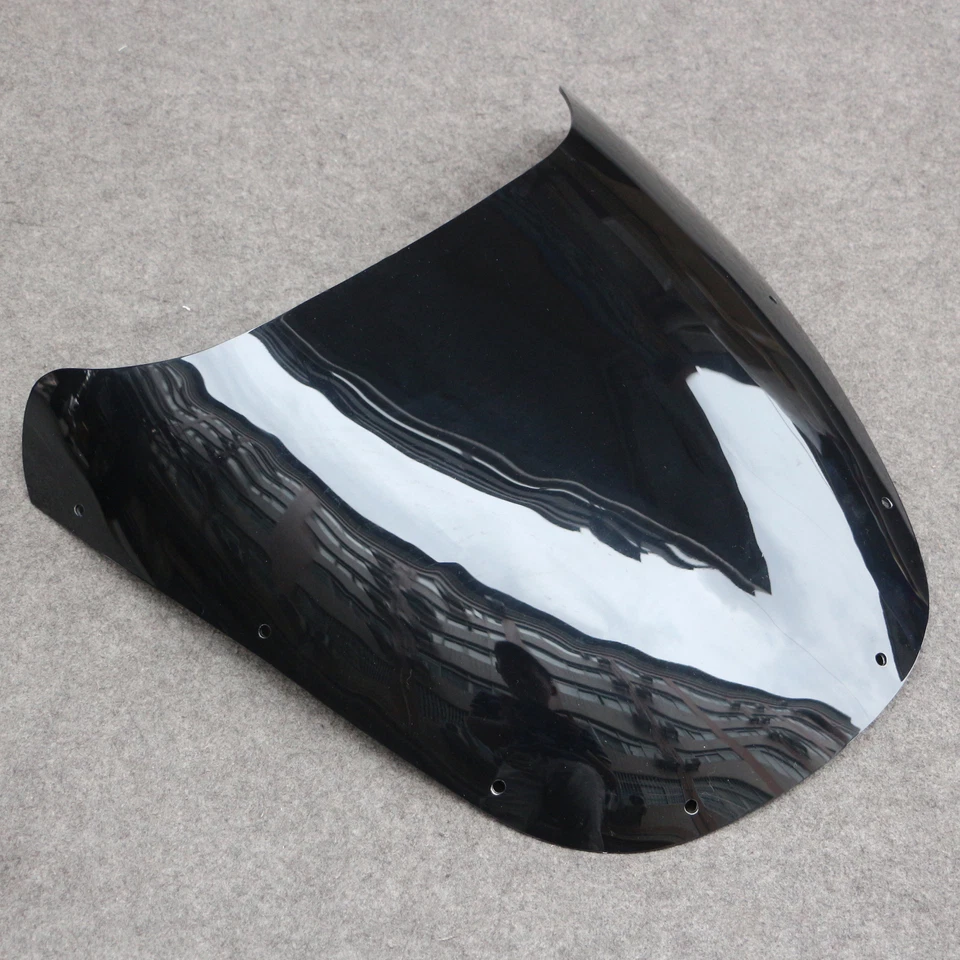 Parabrisas negro de motocicleta apto para Kawasaki Ninja ZX9R 1994-1997 96 parabrisas Foto 4 de 4