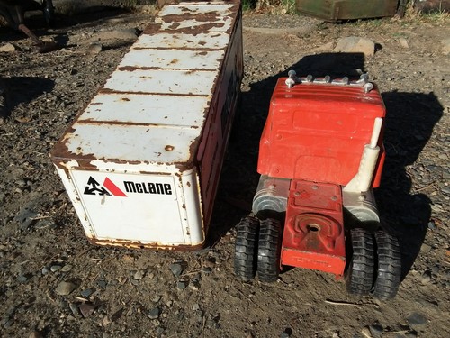 Vintage ERTL Pressed-Steel Toy Truck & Trailer Automotive Vehicle Decor Collect - Picture 5 of 5