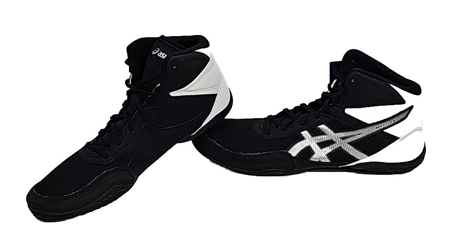 Asics Mens Matflex 6 Size 12 Wrestling Shoe Black White  display picture 3