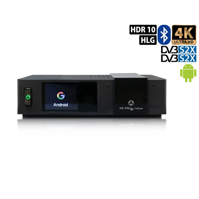 Sat Receiver Empfänger AB IPBox TWO 2x Tuner DVB-S2X 4K UHD Android Quad-Core