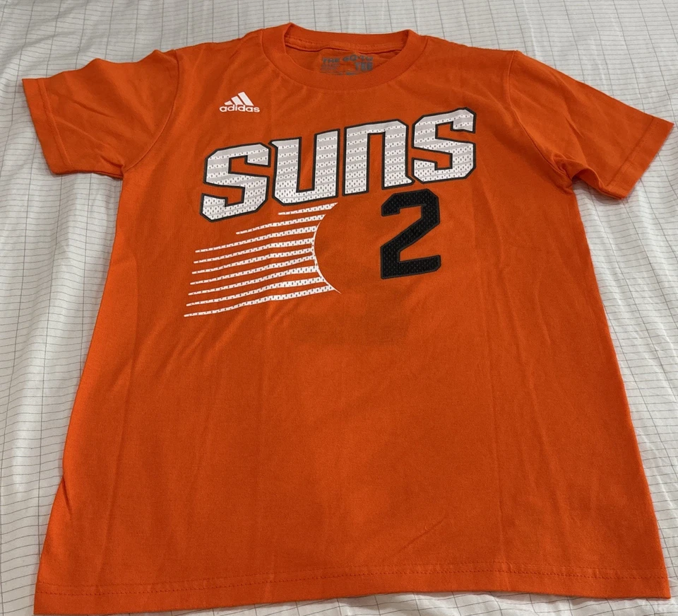 青少年 NBA 阿迪达斯 Go To Tee 凤凰太阳队 Eric Bledsoe 球衣 #2 衬衫小号 S 8 — 第 3/4 张图片