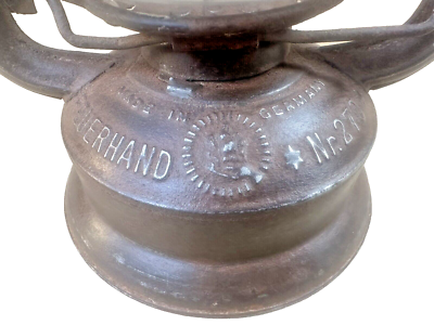 KEROSEN LANTERN Sign FEUERHAND No.270 LOGO JUPITOR MARK KNOB