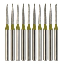 Dental Flame Diamond Burs Extra Fine Grit 861/012XF FG for High Speed Turbine