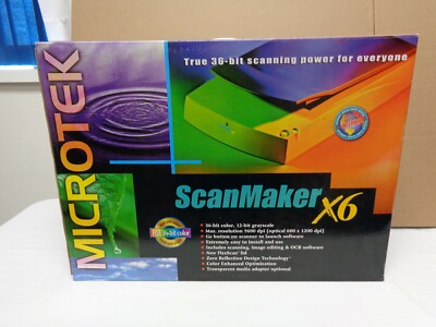 NIB Microtek Scan Maker X6 true 36 bit color