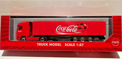 Herpa 1:87 H0 LKW Mercedes Actros Sattelzug Fußball Magic Serie Coca Cola Lemke