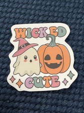 Wicked Cute Ghost Sticker - Spooky Season Halloween Decal Laptop