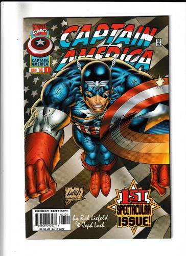 Captain America #1 Variant (Marvel 1996) VERY FINE 8.0