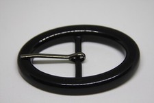 Woman`s black, plastic, Italy, belt buckle