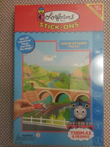 NUOVO 5 Thomas Tank Engine Pacchetto Puzzle Colorforms DVD Bingo Memory Tic Tac Toe - Foto 2 di 10
