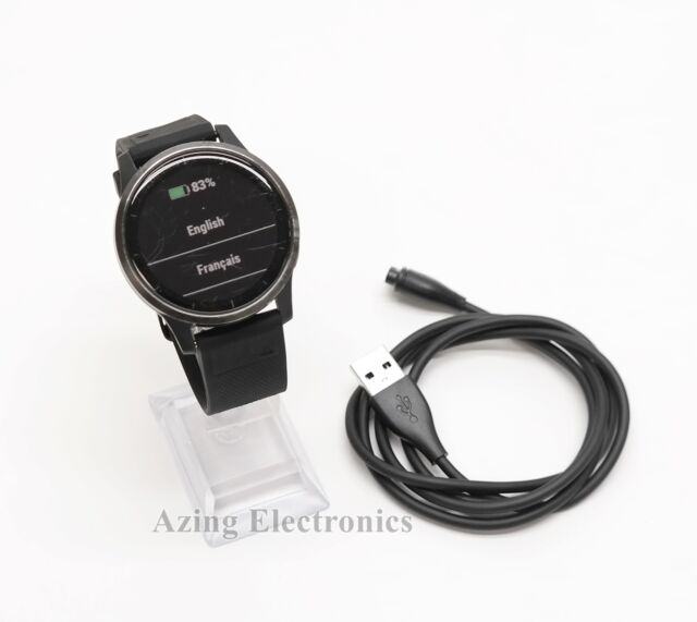 Garmin Vivoactive 4 GPS Fitness Watch Black w/ Slate Hardware 010-02174-11