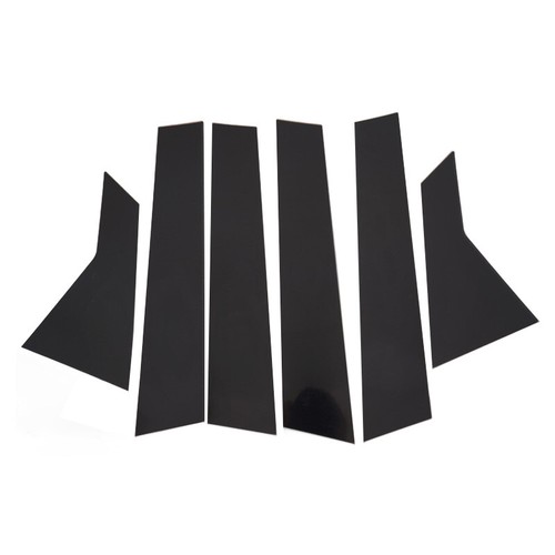 Kit de 6 postes de pilar negros para piano para Honda Civic 16-2020 cubierta de puerta ventana - Imagen 13 de 18