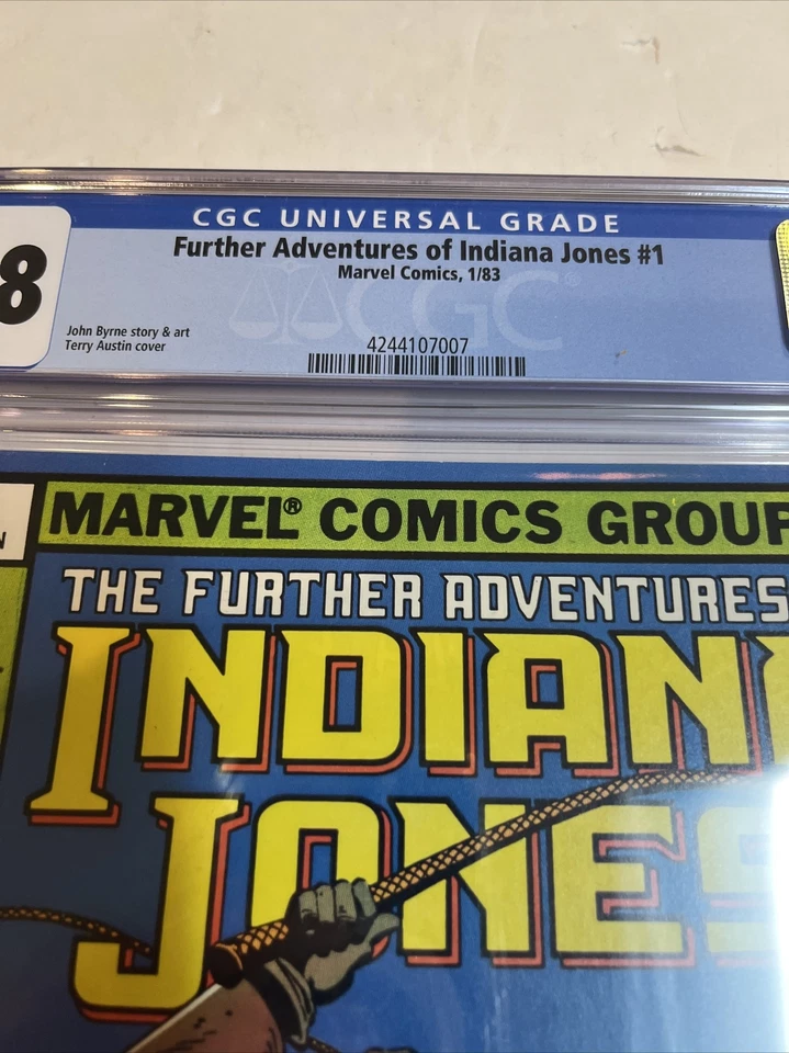 Otras aventuras de Indiana Jones (1983) # 1 (CGC 9,8 WP SS) Foto 2 de 4