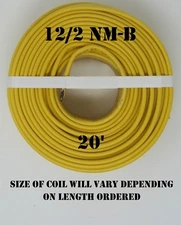 12/2 NM-B x 20' Southwire "Romex®" Electrical Cable