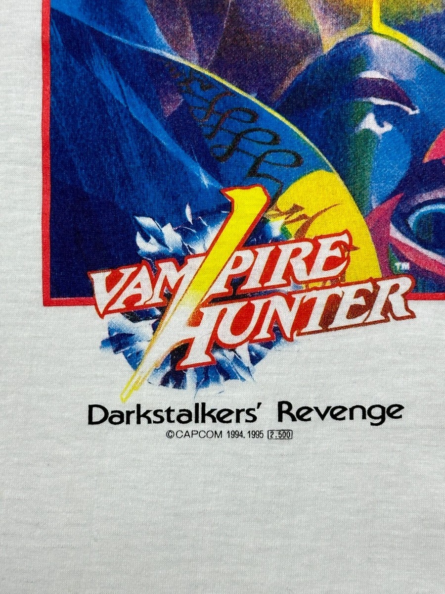 90s vintage VAMPIRE HUNTER DARKSTALKERS' REVENGE capcom t 90s vintage VAMPIRE HUNTER DARKSTALKERS' REVENGE capcom t