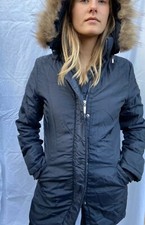 Second-hand Woolrich Luxury Doudoune Blue With Real Fur