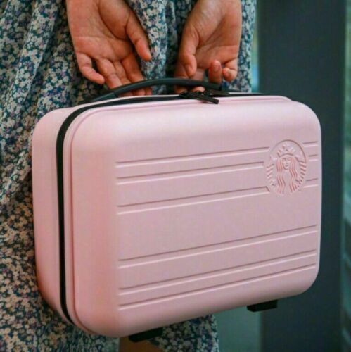 Starbucks Luggage Mini Handbag Cute Travel Storage Bag Carrying Case 14 inch Box - Picture 6 of 18