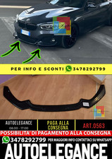 ⭐0563 SPLITTER ADATTO PER BMW SERIE 1 F20 F21 2015-2019 MSPORT LOOK NERO LUCIDO⭐