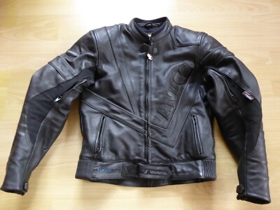 Sehr hochwertige Leder-Motorradjacke Vanucci TFL für Herren, Größe 46/XS