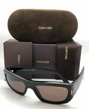 New TOM FORD Sunglasses RODRIGO-02 TF 593 01J 56-17 140 Black Gold w/ Brown Lens
