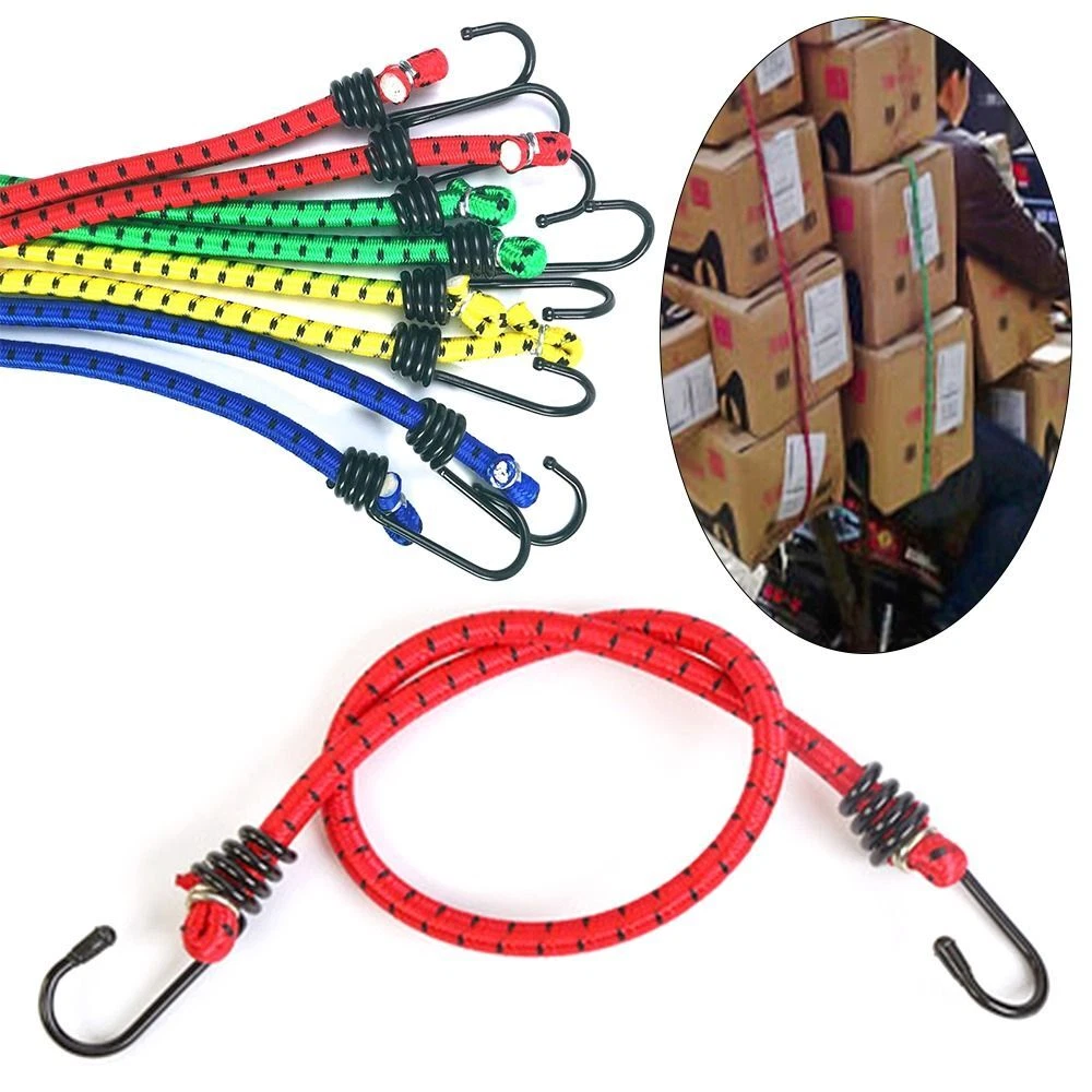 Elastic Cord Rope with Hooks Bungee Cords Heavy Duty Elastic Luggage Straps