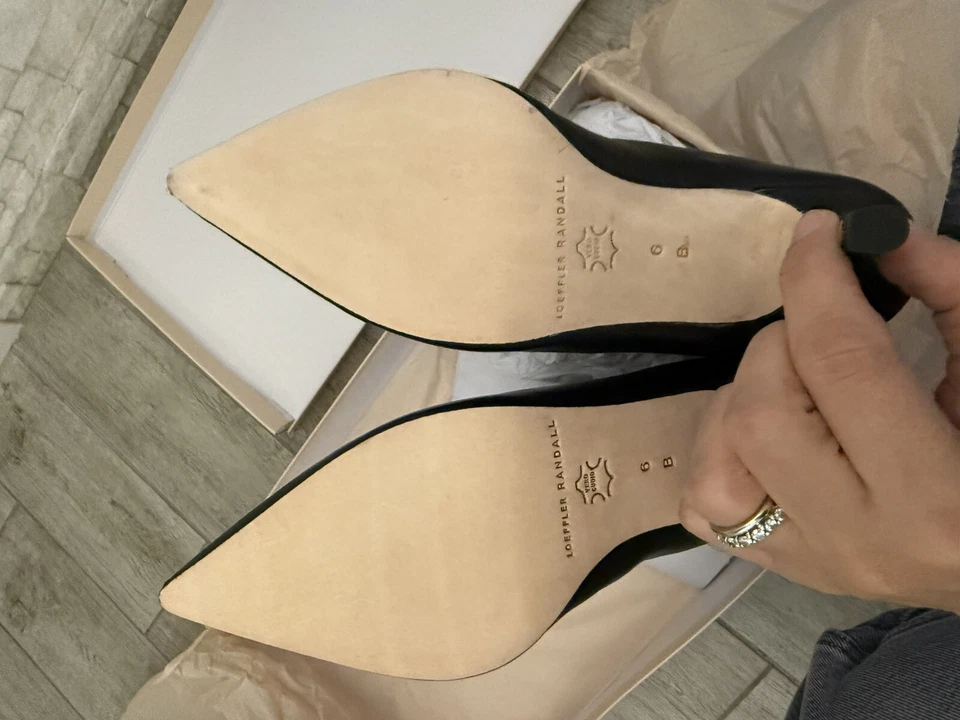 NWB Loeffler Randall Women's Whitney Kitten Heel Leather Boot Black Size 6 $650 - Image 3 of 4