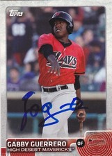 GABBY GABRIEL GUERRERO HIGH DESERT MAVERICKS SIGNED DEBUT CARD CINCINNATI REDS