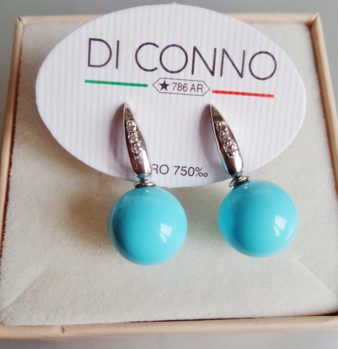 Orecchini Cerchietti Con Pietra Da Bambino/a In Oro 18 Carati Diametro: 8 Mm 1,4g - Foto 7