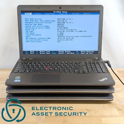(Lot of 3) Lenovo ThinkPad Edge E531 i3-2348M 2.30GHz 8GB RAM (No Drive)