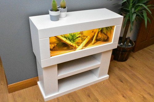 3ft Modern Reptile Vivarium with High Display Stand - LED Light Included - Picture 4 of 5