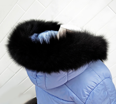 Real Genuine Fox Fur Collar Trim for Coat Jacket Hood TAIL  display picture 1