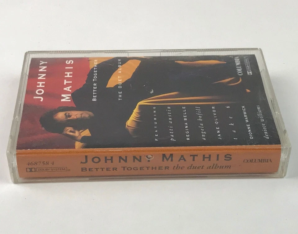 Johnny Mathis (Better Together) The Duet Album 1991 Cassette Tape - Image 3 of 4