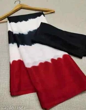 Designer Chiffon Saree With Unstitched Blouse Piece Women's Festive Party Wear