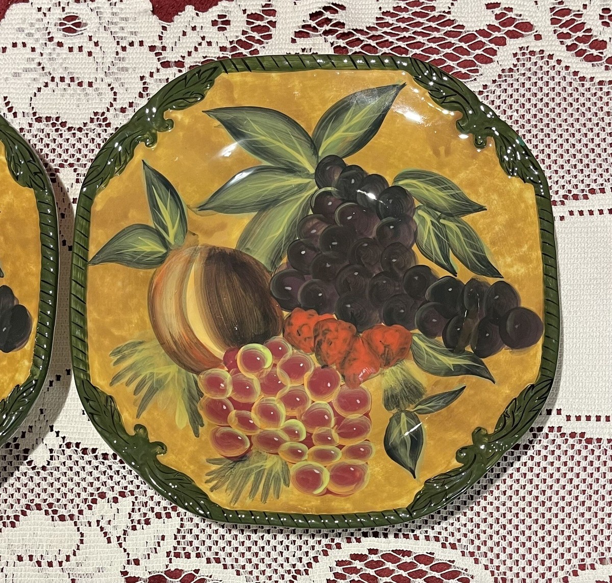 【MERIDEN】 フルーツプレート  ITALIEAN RENAISSANCE 2-Raymond Waites Renaissance Certified International Fruit 8