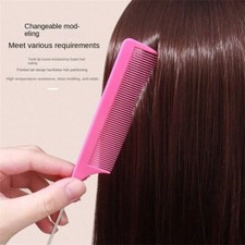 2 Pcs Comb Steel Needle Tip-tail Comb Salon Perm Hair Dye Brush Anti-static