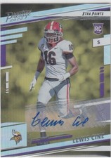 2022 Lewis Cine Prestige XTRA POINTS ROOKIE AUTO #363 - Vikings Georgia Bulldogs