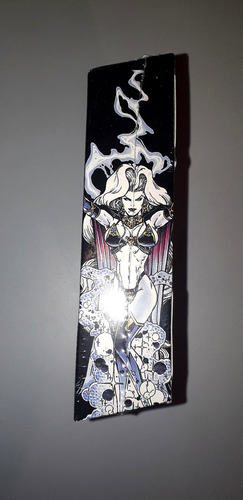 1997 LADY DEATH MEGA Sealed Box of CHROMIUM Cards by Krome Chaos! - Zdjęcie 5 z 5