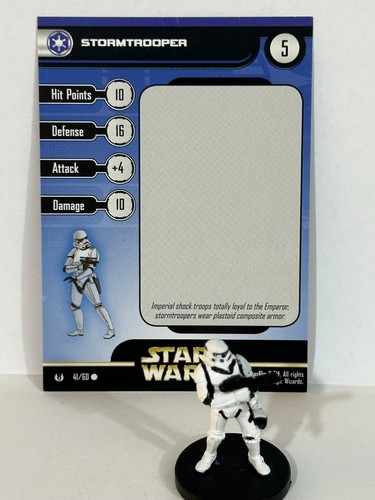 Star Wars Universe 41/60 Stormtrooper (C) Miniature - Photo 1/1