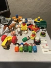 Vintage Fisher Price Little People Lot of Figures Vehicles Clowns
