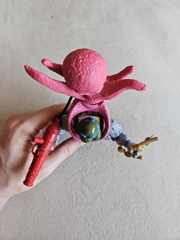 1995 TMNT NINJA TURTLE ADVENTURES DEEP SEA DIVER LEO ACTION FIGURE OCTOPUS SWORD - Image 2 of 4