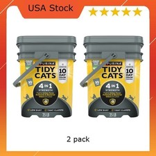 Purina Tidy Cats 4-In-1 Strength Clumping Cat Litter, Floral Scent, 2 pack