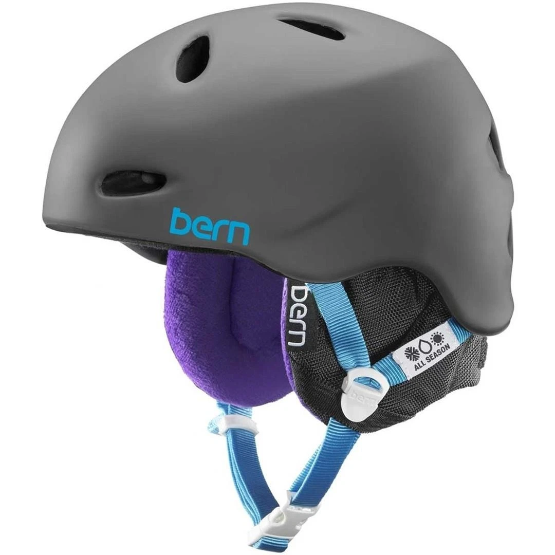 bern snowboard helmets sale uk Hendrix Winter Helmet Non-Mips / L / Satin Vapor profile brim brings high Bern Winter Sports Helmets for