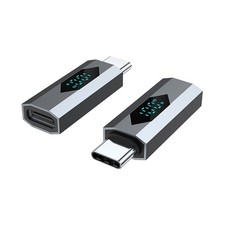 PD100W Fast Charging Type C OTG Adapters Digital Display Type C Male to Female
